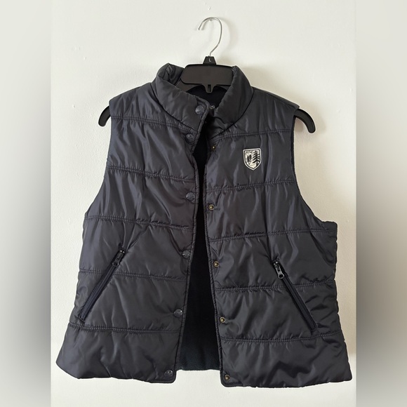 American Eagle Outfitters Jackets & Blazers - American Eagle Navy Blue Cozy Fleece Lined Casual Puffer Vest size large